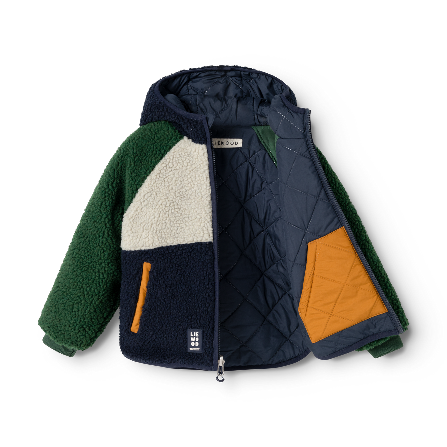 Liewood Jackson reversible jakki · Garden green multi mix