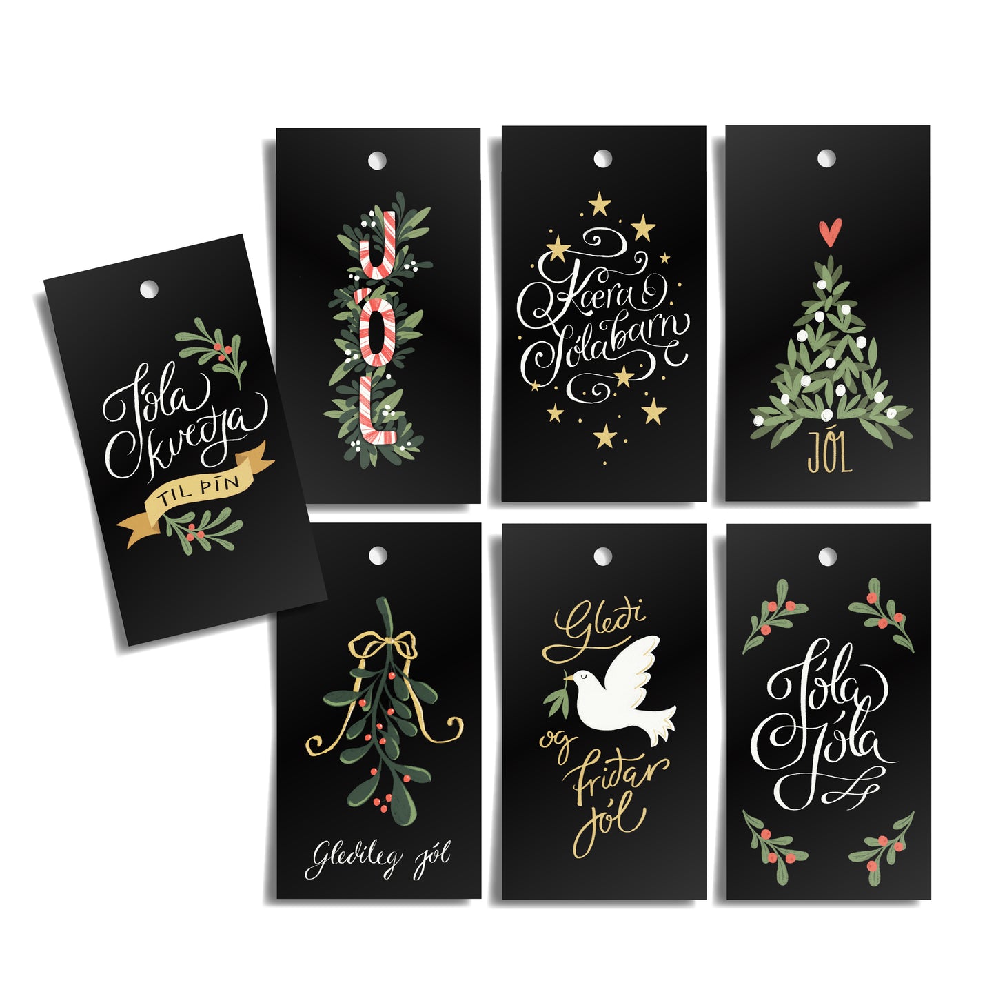 DIMM: Merkimiðar jóla · 7 stk