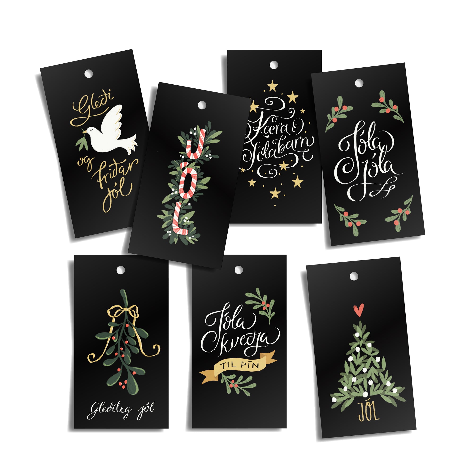 DIMM: Merkimiðar jóla · 7 stk