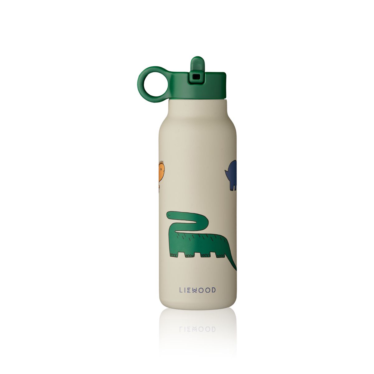 DIMM: Liewood Falk stálbrúsi · 350 ml · Dinosaurs / Mist