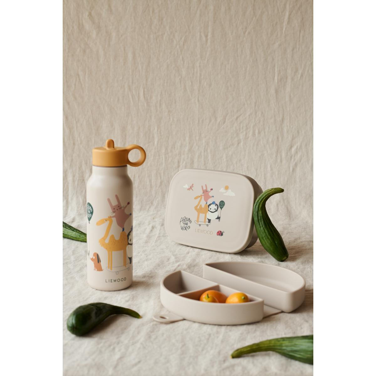 DIMM: Liewood Falk stálbrúsi · 350 ml · Around the world / Sandy