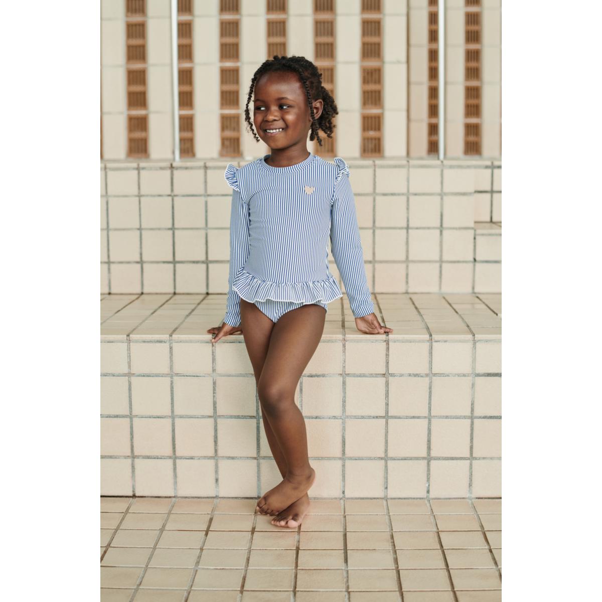 DIMM: Liewood Sille langerma sundbolur · Seersucker Riverside/Creme del la creme