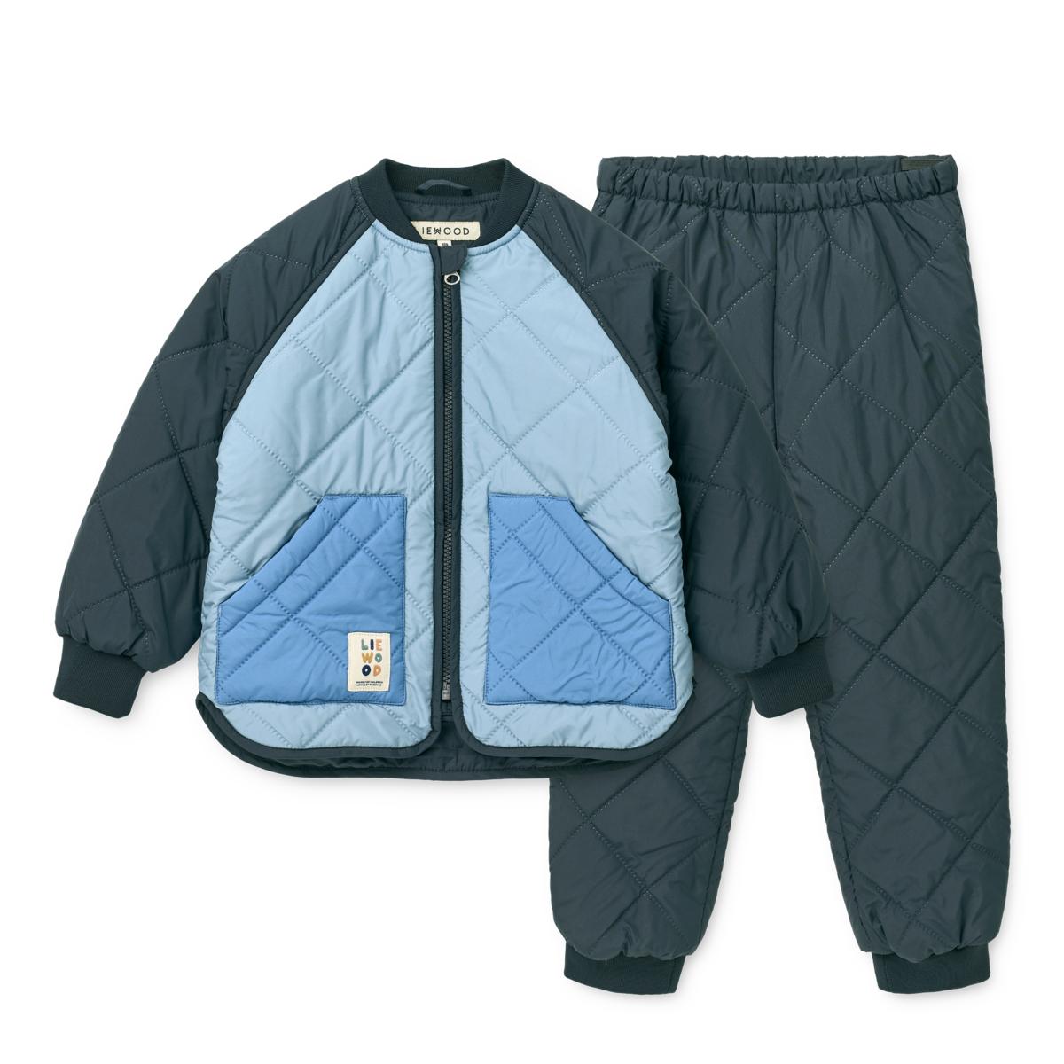DIMM: Liewood Zella Thermo sett · Beach blue / Classic navy mix