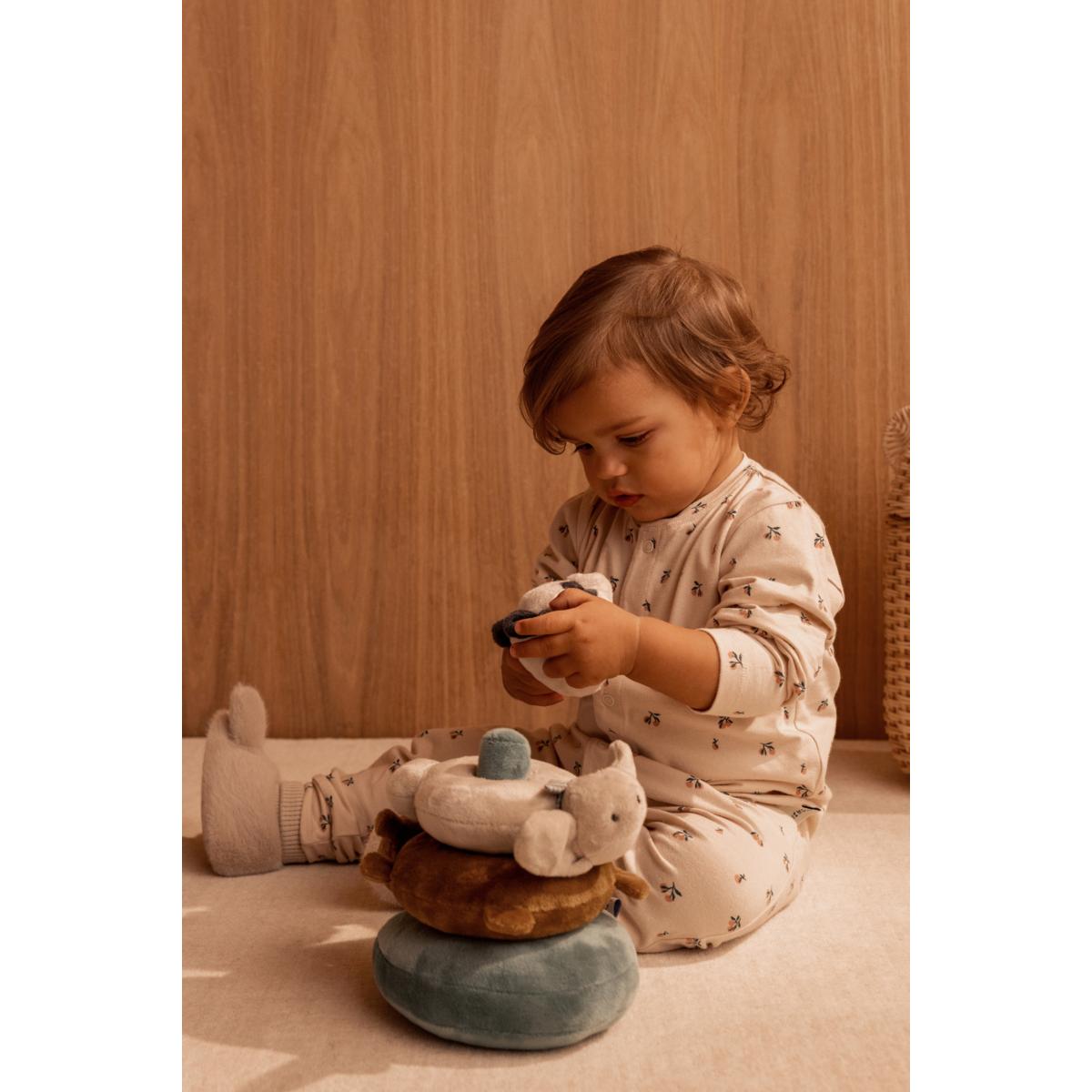 DIMM: Liewood Birk printed náttgalli · Peach mini / sea shell mix