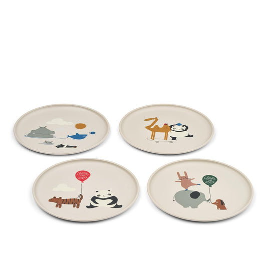 DIMM: Liewood Remco diskar · 4 stk · Around the world / Sandy