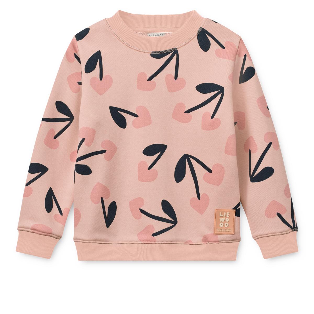DIMM: Liewood Ridley jogging peysa · Mega Cherry heart / Rosey