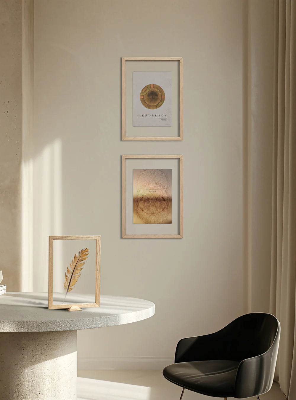 DIMM: Linia gegnsær rammi · Eik