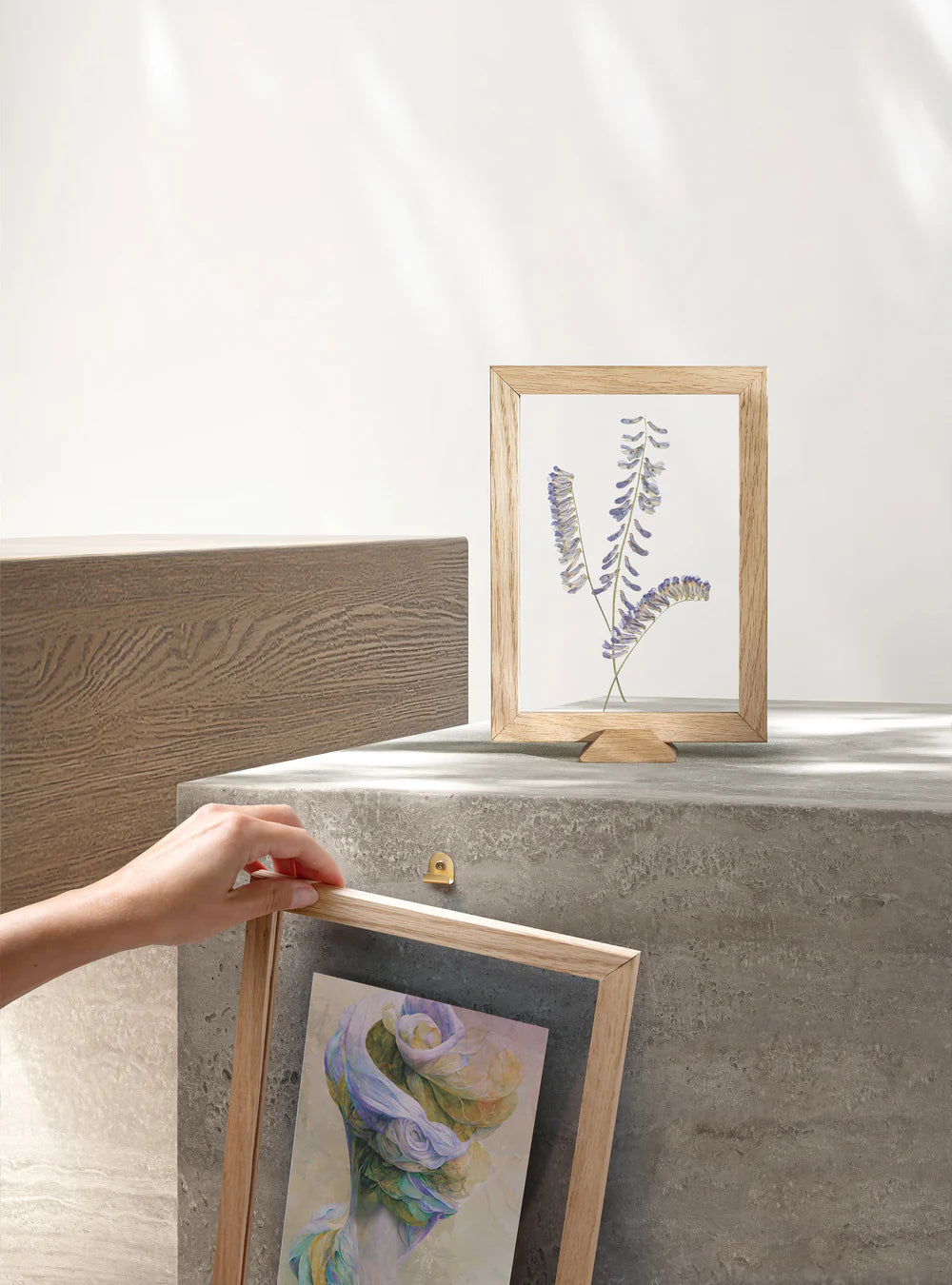 DIMM: Linia gegnsær rammi · Eik