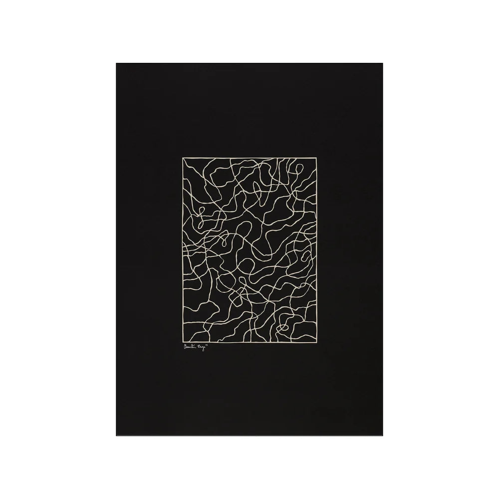 DIMM: Poster and Frame veggspjald · Little Detroit · Lines No 01