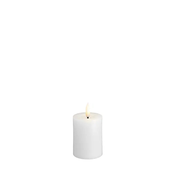 DIMM: Led kubbakerti Silk melted · white · 4,9 cm breidd