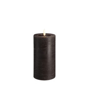 DIMM: Led kubbakerti Rock melted · Charcoal · 7,4cm breidd
