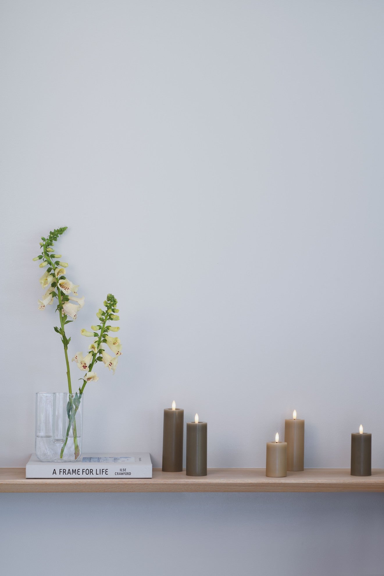 DIMM: Led kubbakerti Silk melted · dark sand · 7,4cm breidd