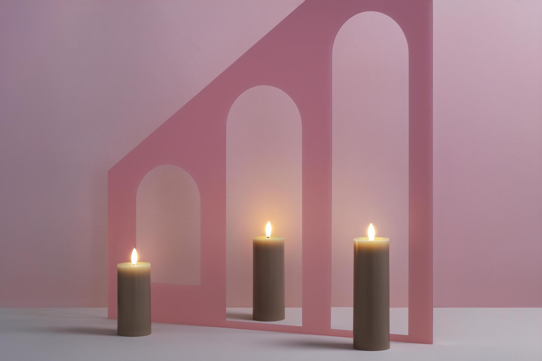 DIMM: Led kubbakerti Silk melted · sand · 7,4cm breidd