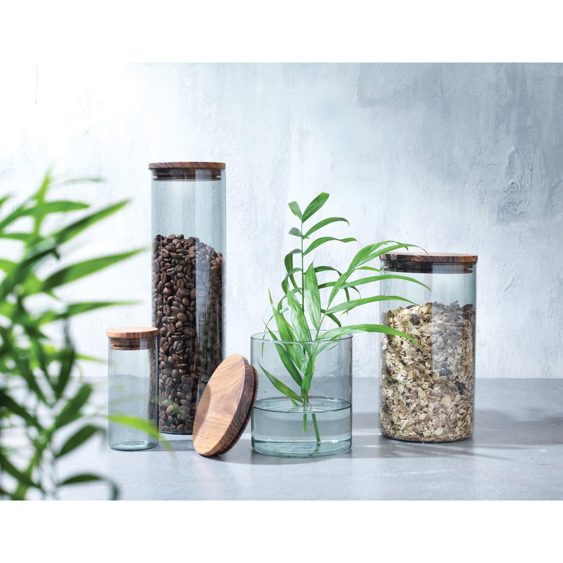 DIMM: Glerkrukka með loki · 3 stærðir