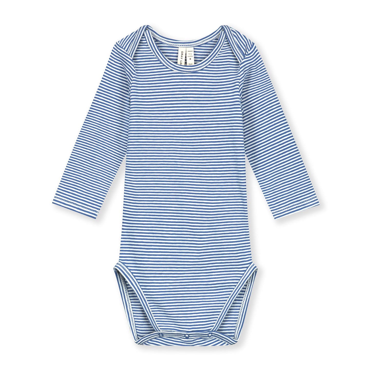 DIMM: Gray Label samfella unisex · Blue Moon/Cream stripe