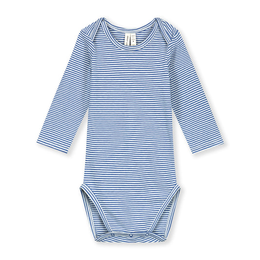 DIMM: Gray Label samfella unisex · Blue Moon/Cream stripe