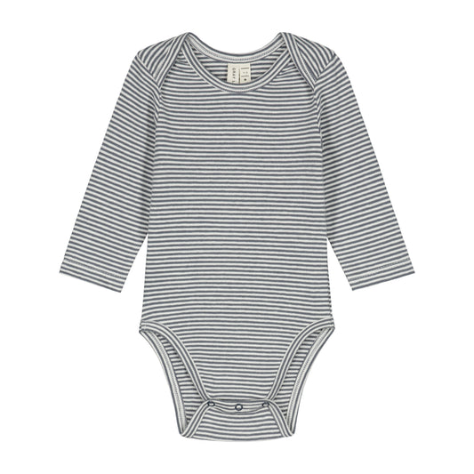 DIMM: Samfella · röndótt Blue Grey/cream