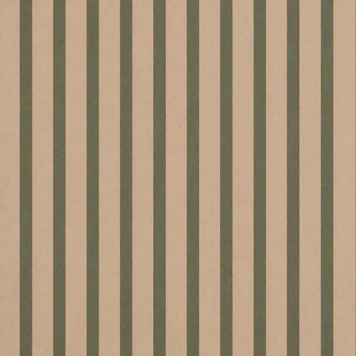 DIMM: Jóla Gjafapappír · Stripe Deep Sage · 55cm x 5m.