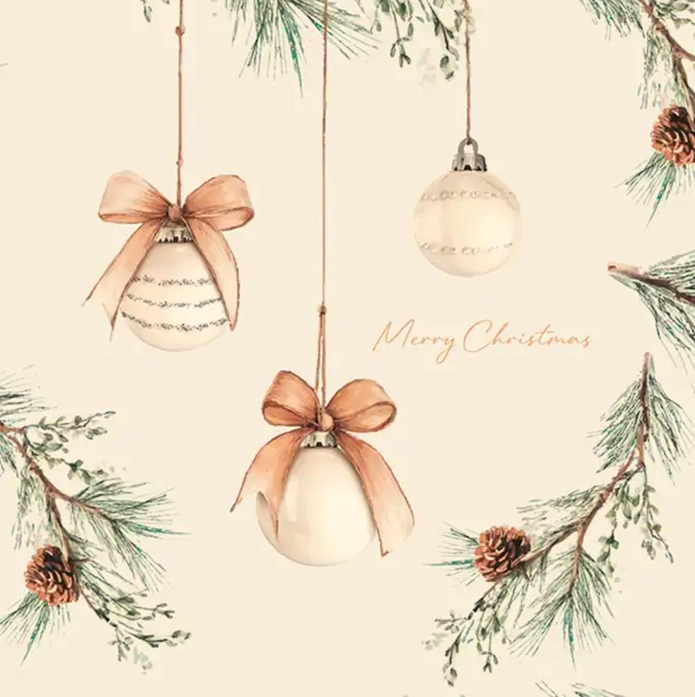 DIMM: Jóla Gjafapappír · Festive Ornaments · 55cm x 5m.