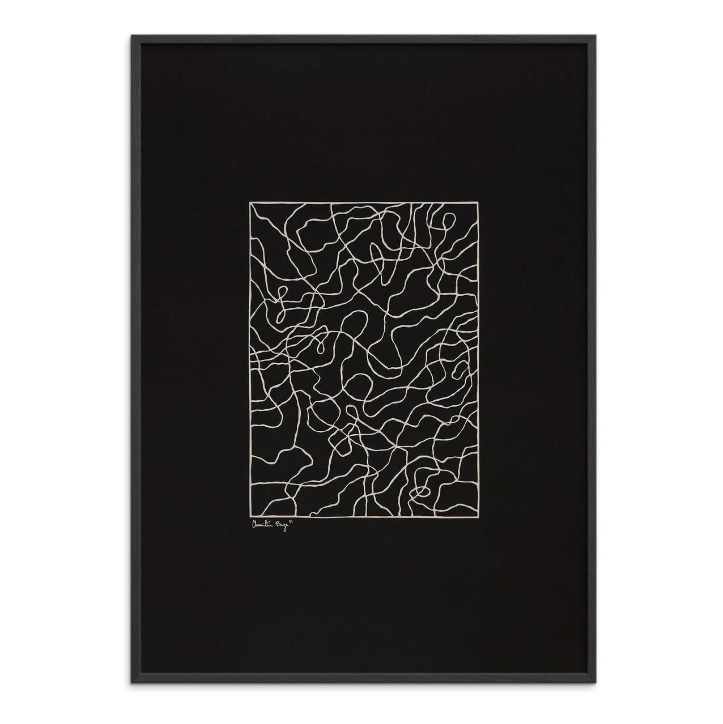 DIMM: Veggspjald · Little Detroit · Lines No 01