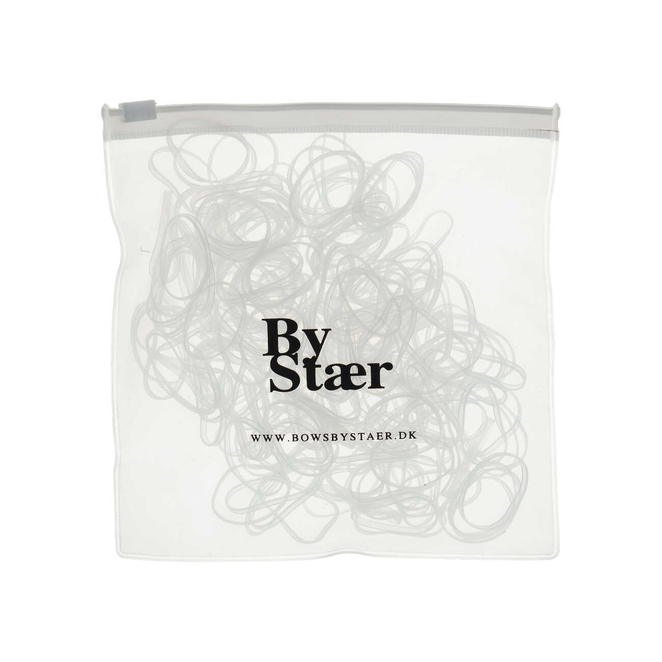 DIMM: Sílikon hárteygjur · 200 stk · glærar