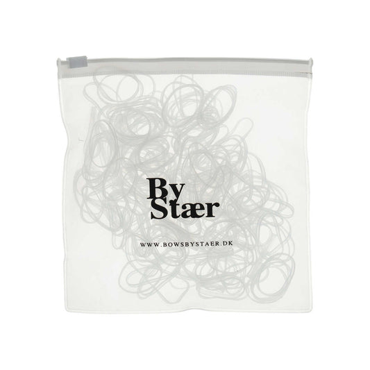 Sílikon hárteygjur · 200 stk · glærar