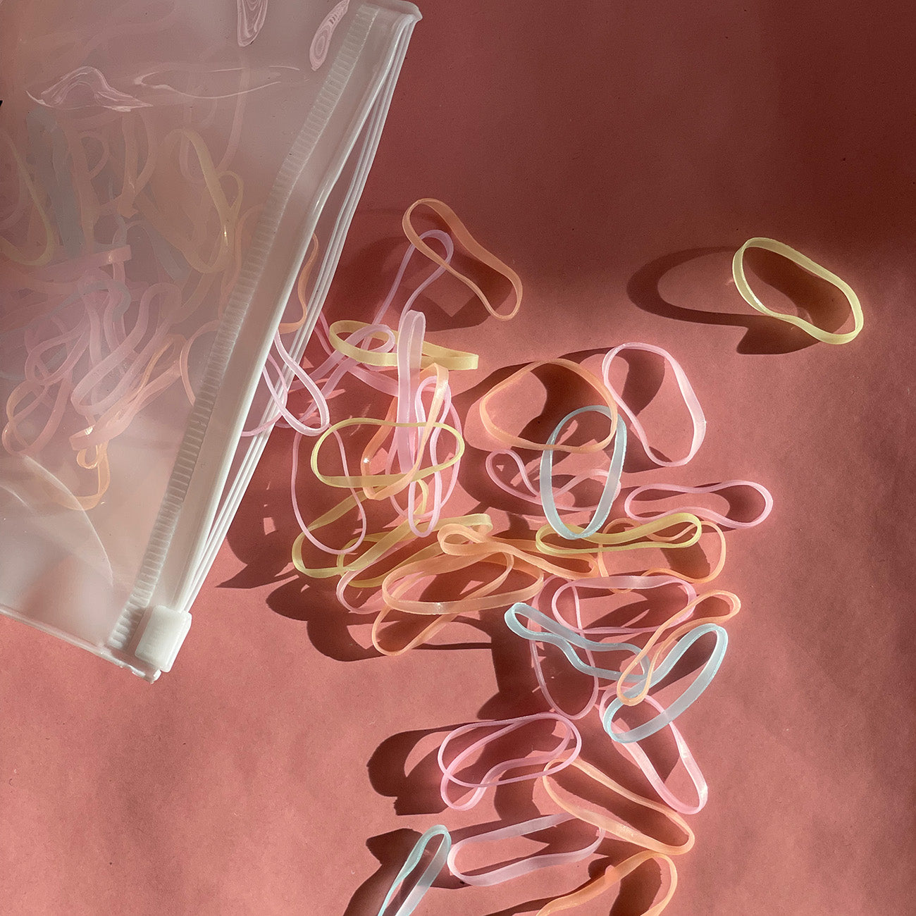 DIMM: Sílikon hárteygjur · 200 stk · Unicorn mix