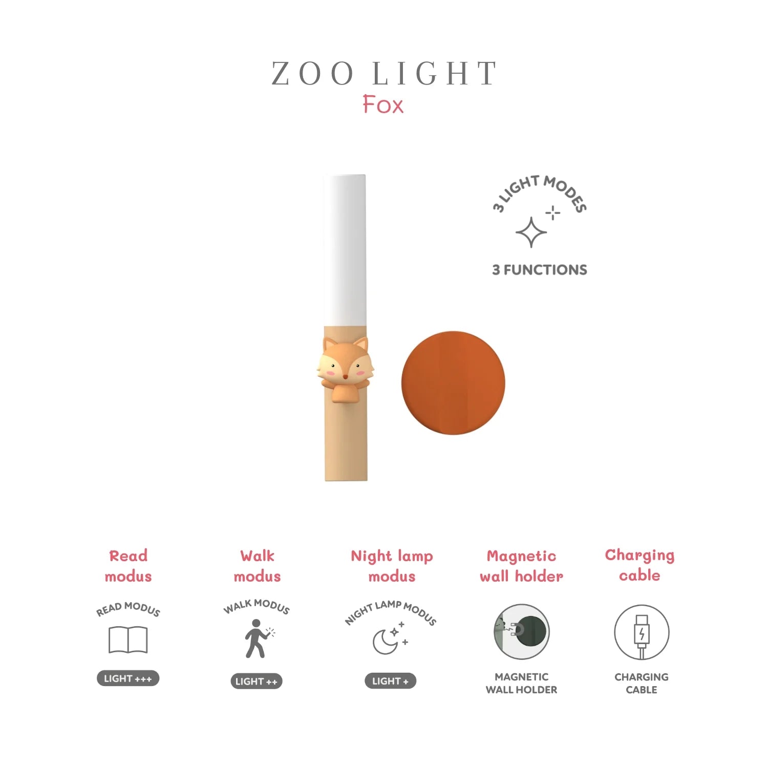 DIMM: Næturljós · Zoo light · Fox