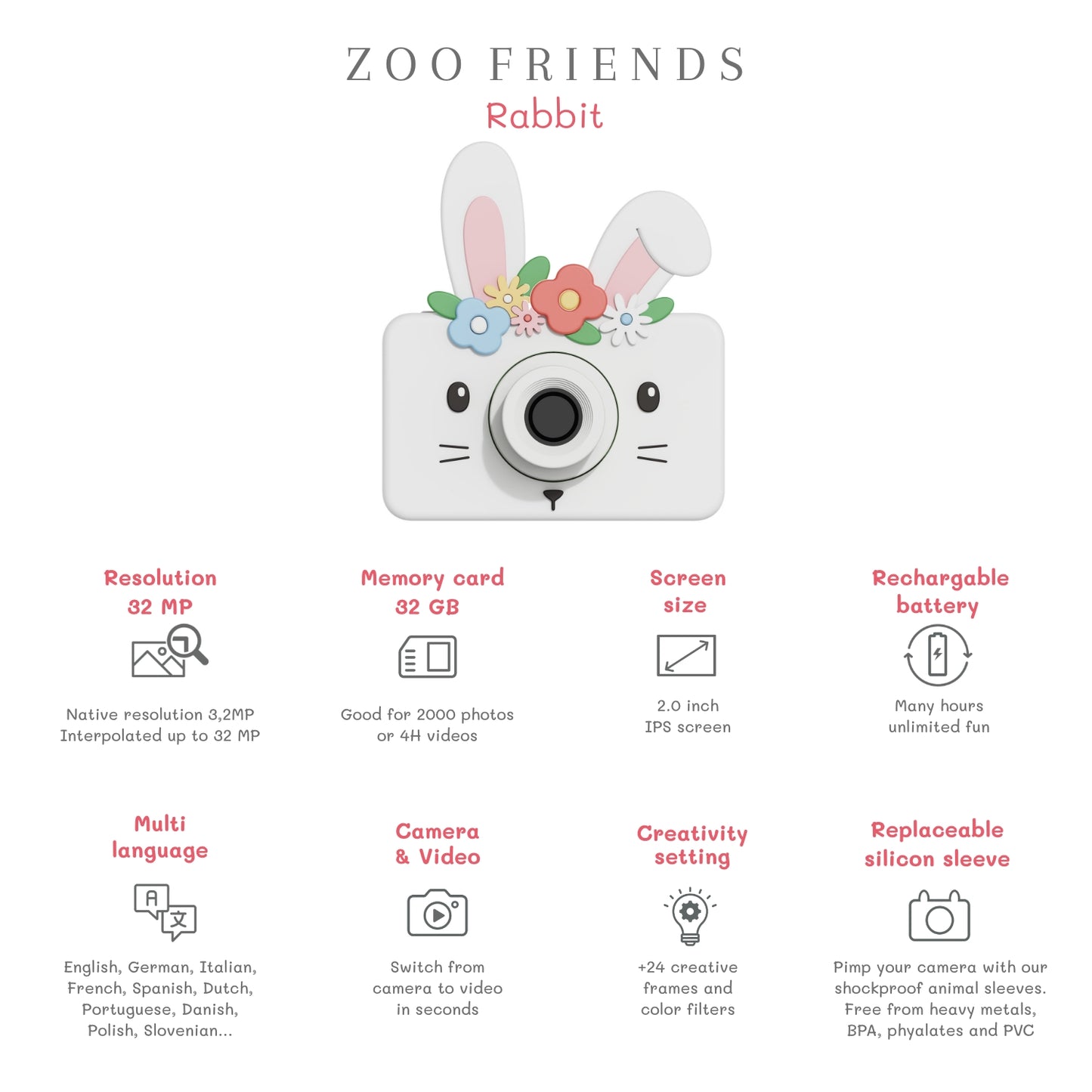 DIMM: The Zoofamily barnamyndavél · Zoo friends · Rabbit Flower