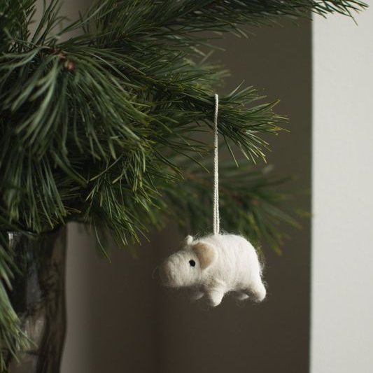 Jólaskraut Pig · white