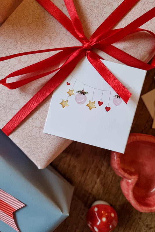 DIMM: Merkimiðar jól · myndir · 10 stk.