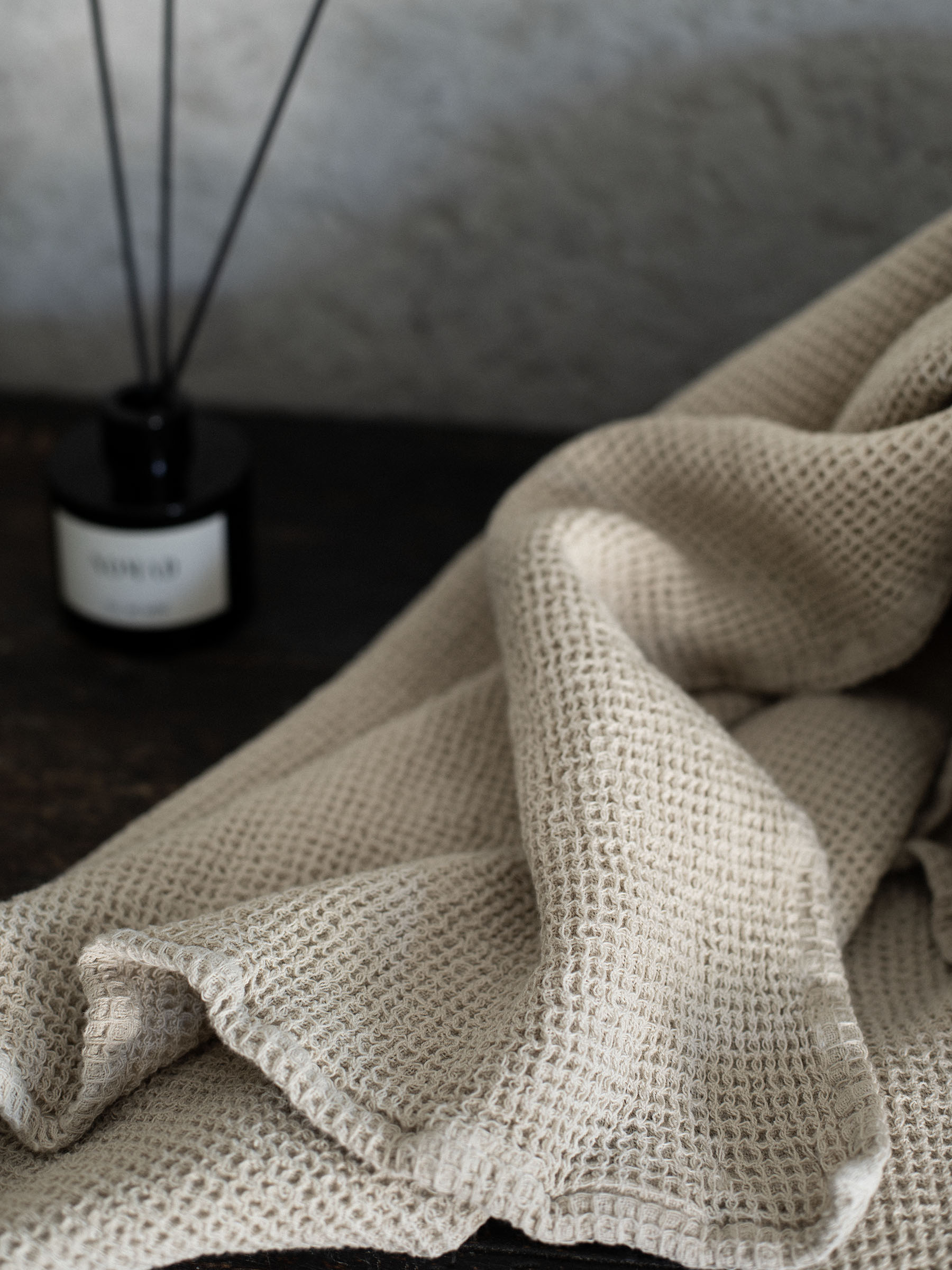 DIMM: Nella Waffle handklæði · Beige