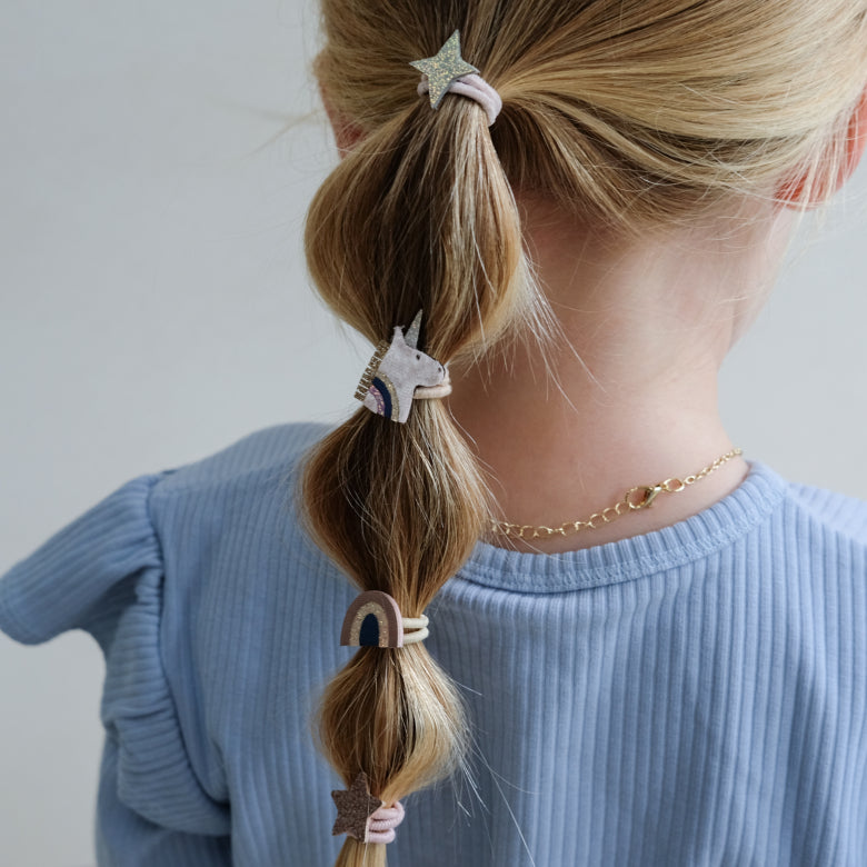 DIMM: Hárteygjur mini · 8 stk · Celeste Unicorn