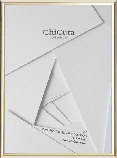DIMM: ChiCura Copenhagen álrammi með gleri · gylltur