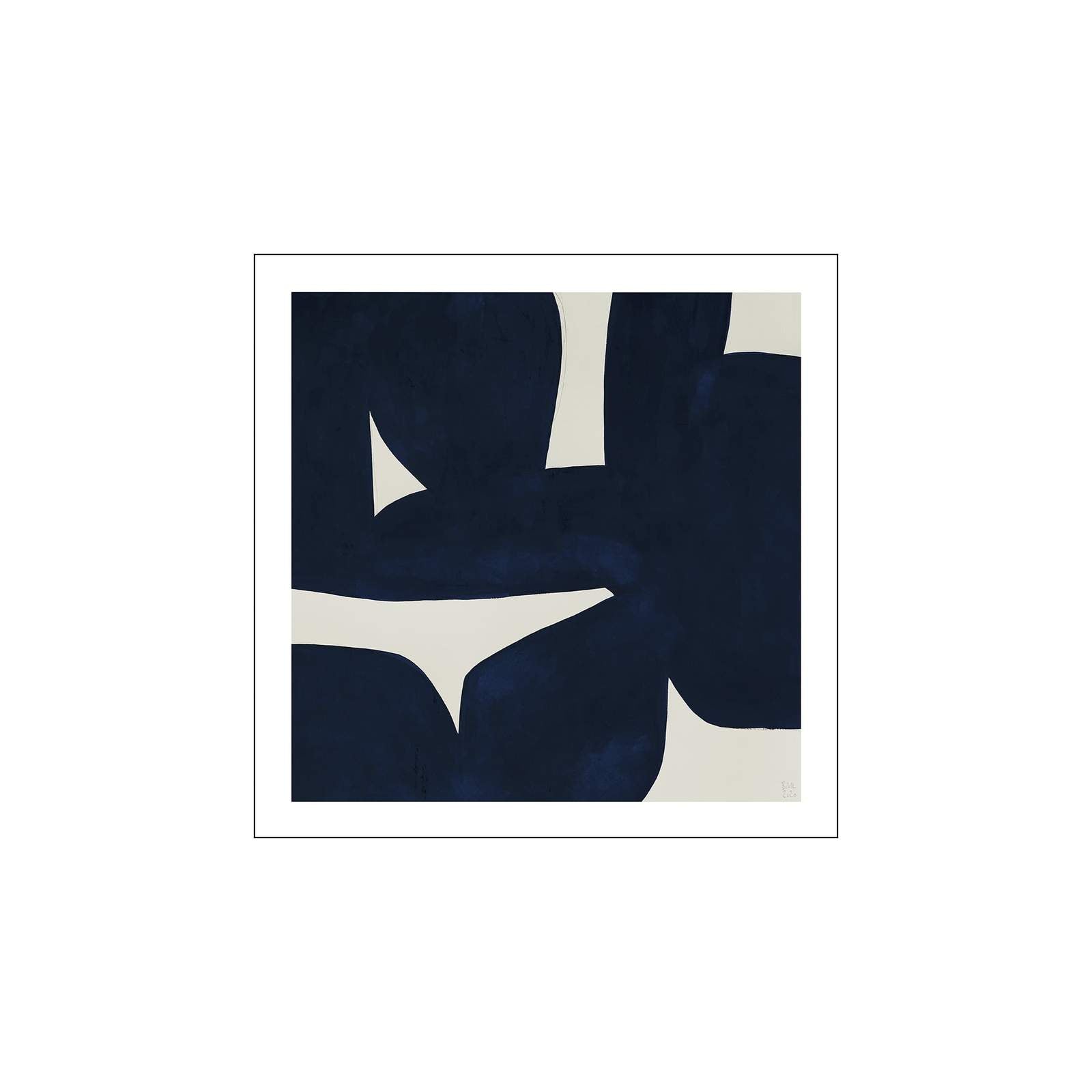 DIMM: Poster and Frame veggspjald · Berit Mogensen Lopez · Blue Composition 50x50cm