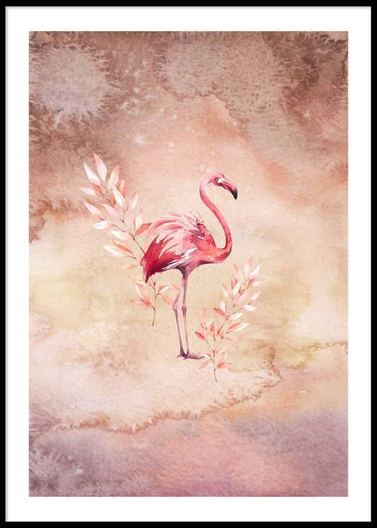 DIMM: Paper Town veggspjald · Flamingo 2