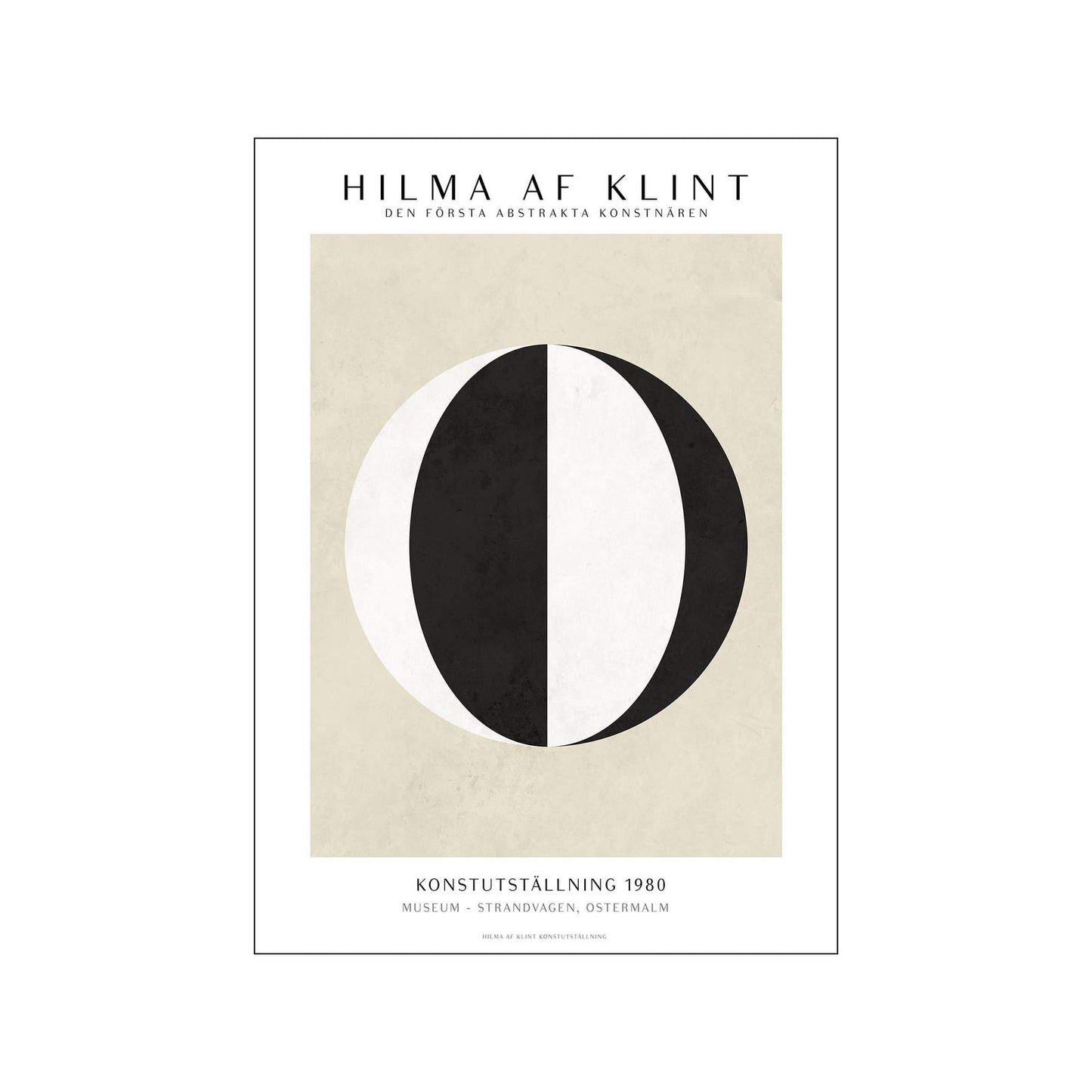 DIMM: Poster and Frame veggspjald · Hilma of Klint · Black White