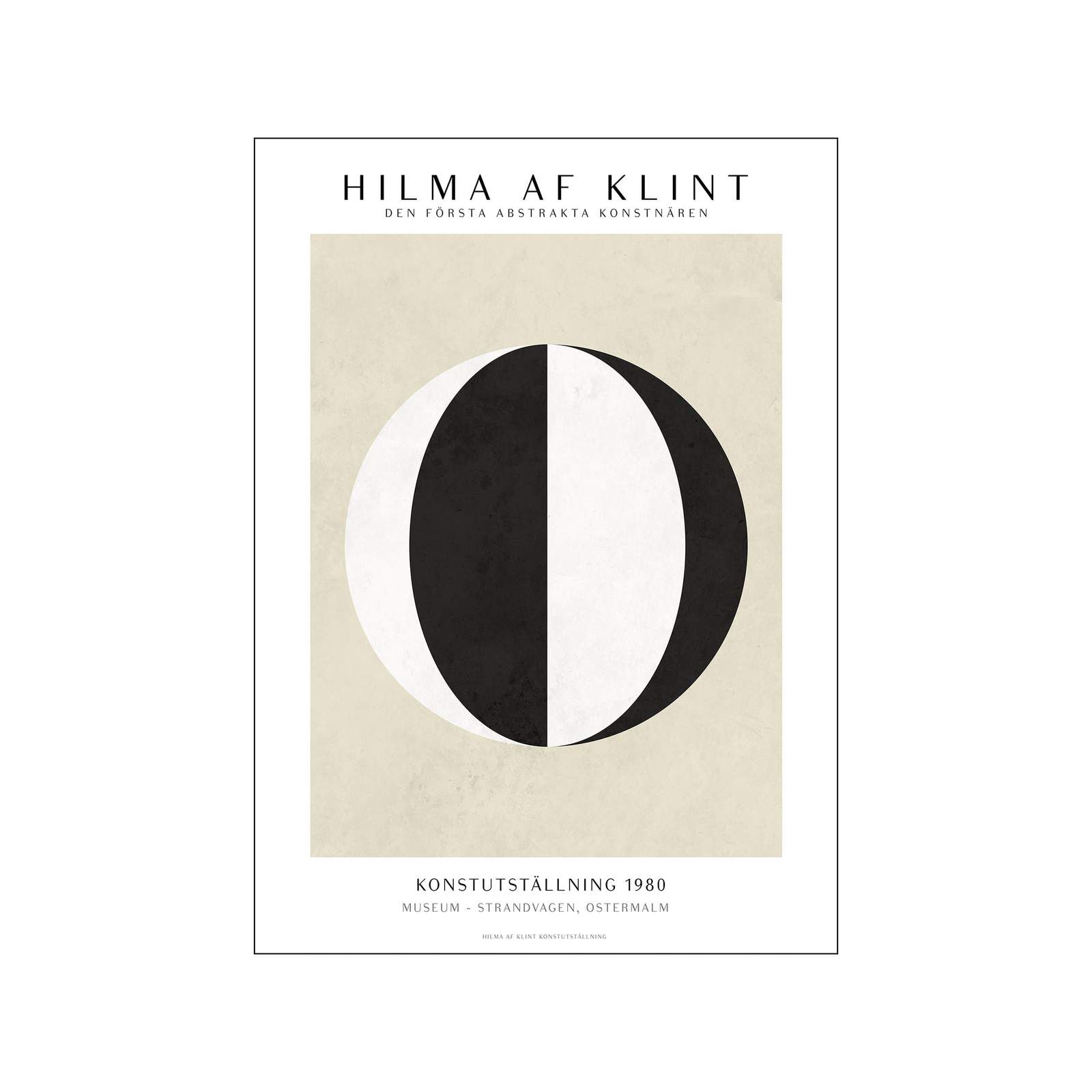 DIMM: Poster and Frame veggspjald · Hilma of Klint · Black White
