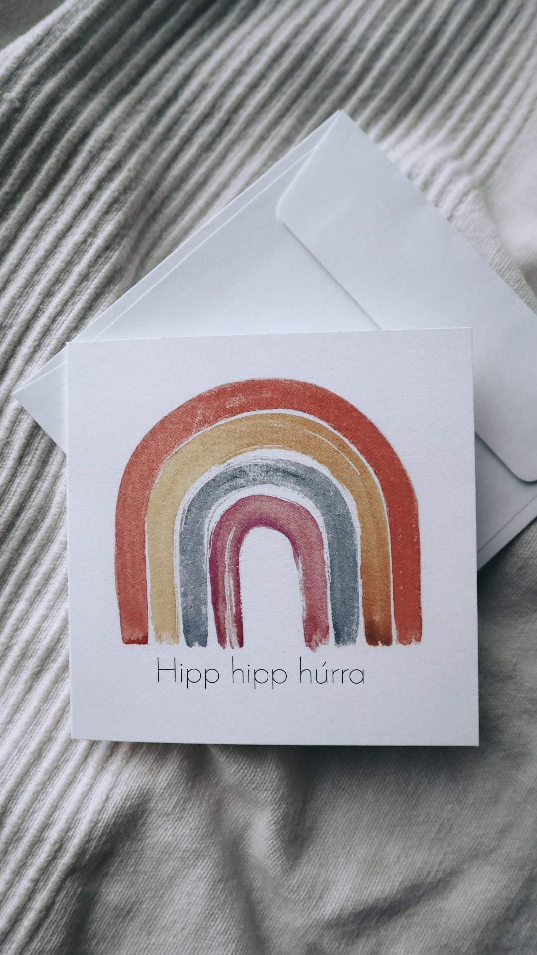 DIMM: Watercolor by Ruth tækifæriskort · Hipp hipp húrra 2