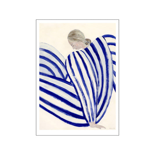 DIMM: Poster and Frame veggspjald · Sofia Lind · Blue Stripe At Concord