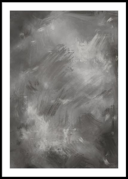 DIMM: Paper Town veggspjald · Grey & White